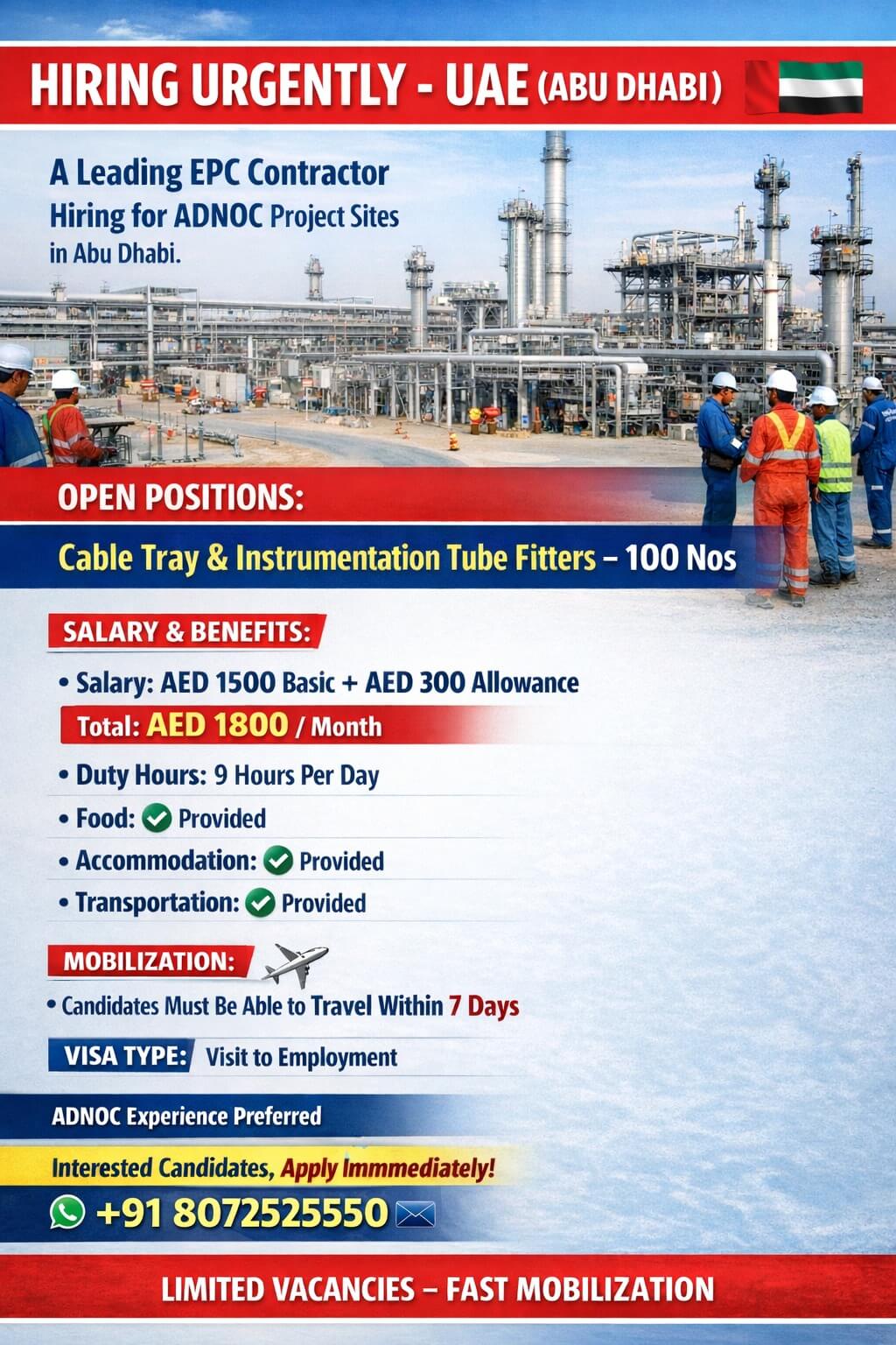 CABLE TRAY AND INSTRUMENTATION TUBE FITTER