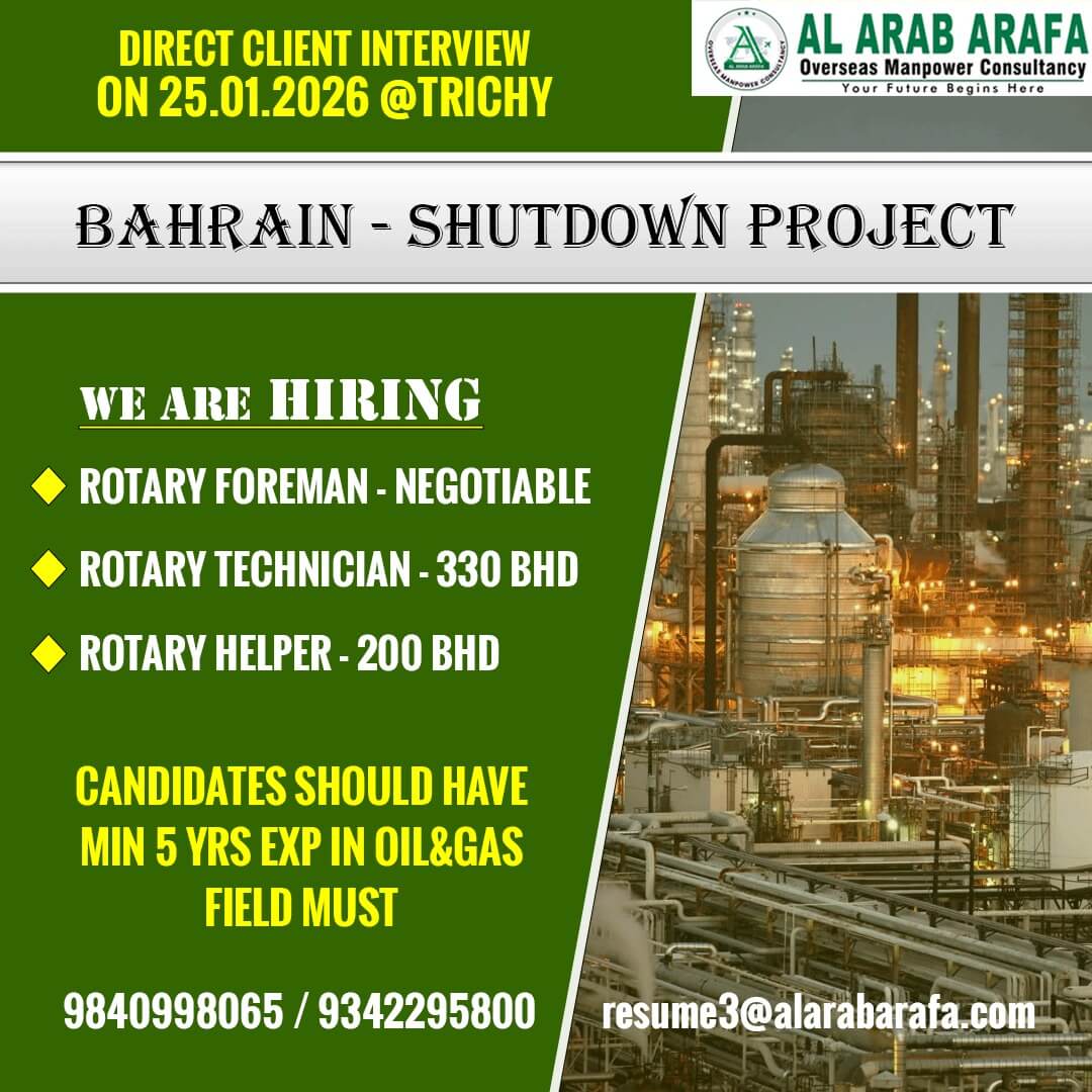 DIRECT CLIENT INTERVIEW ON 25.01.2026 @TRICHY DIRECT CLIENT INTERVIEW ON 25.01.2026 @TRICHY