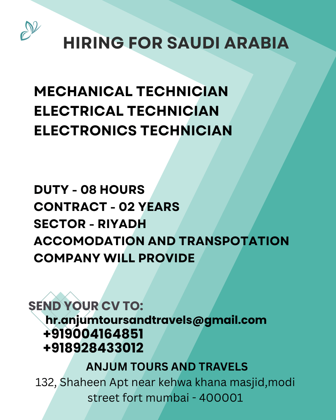 Hiring for Saudi Arabia