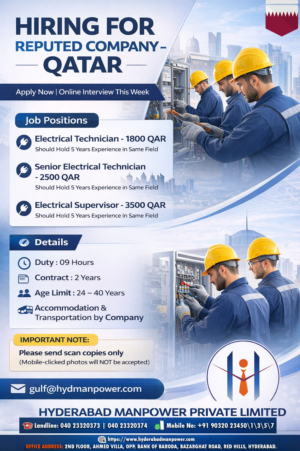 Hiring for Qatar