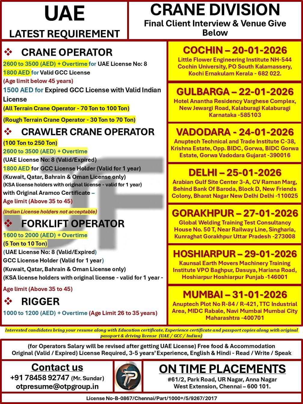 Crane & Energy Division - UAE