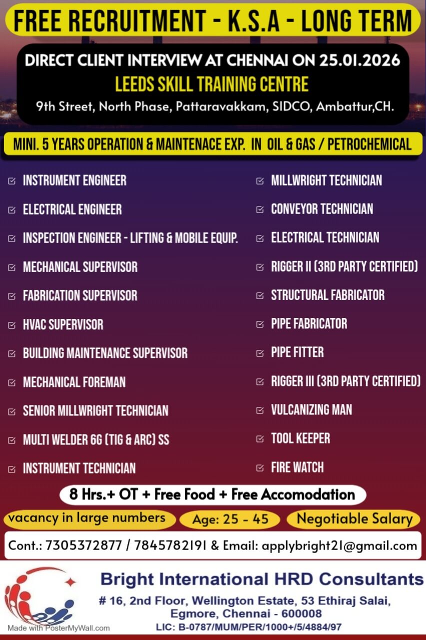 FREE REQUIREMENT FOR SAUD ARABIA (LONG TERM)