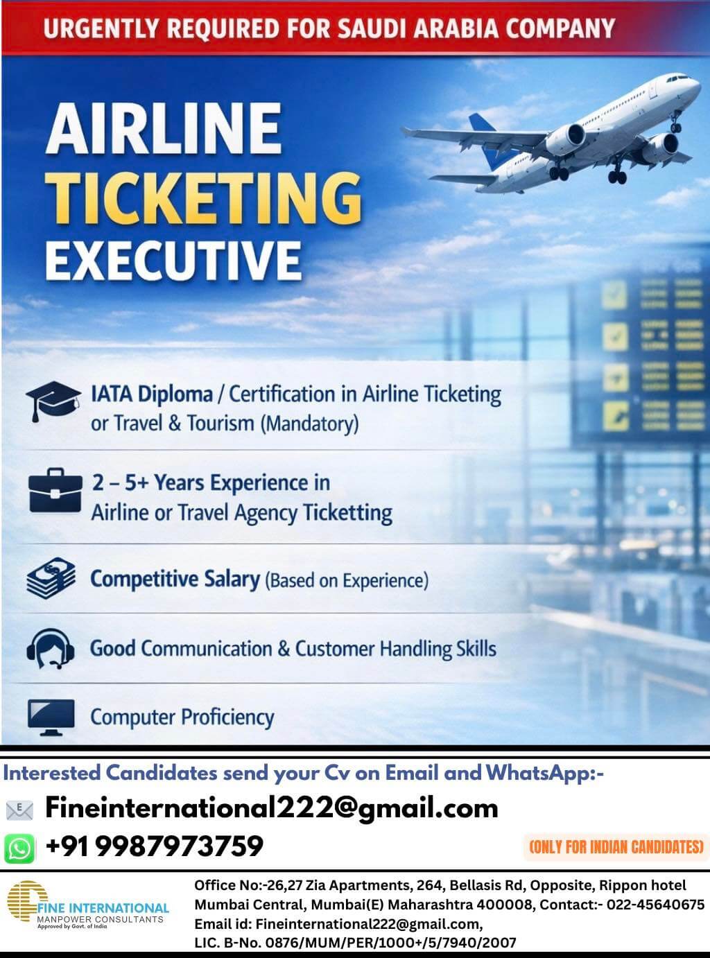 URGENTLY REQUIRED FOR SAUDI ARABIA COMPANY ONLINE CLIENT INTERVIEW URGENTLY REQUIRED FOR SAUDI ARABIA COMPANY ONLINE CLIENT INTERVIEW