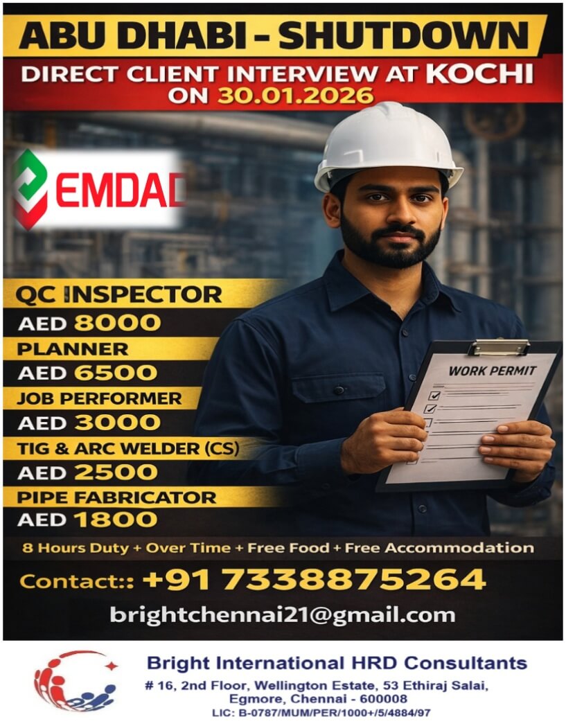 EMDAD - ABU DHABI (SHORT TERM REQUIREMENT) EMDAD - ABU DHABI (SHORT TERM REQUIREMENT)