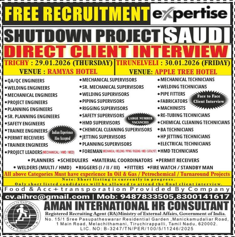 SHUTDOWN PROJECT - SAUDI SHUTDOWN PROJECT - SAUDI