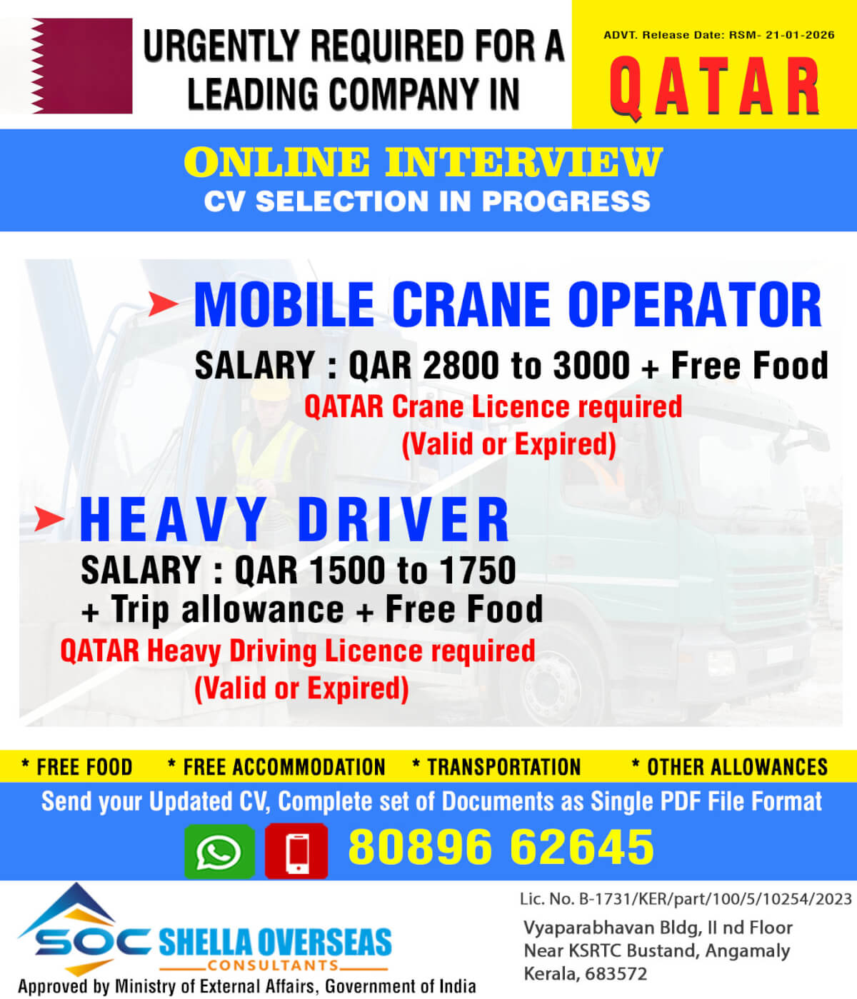 Qatar Driver & Crane