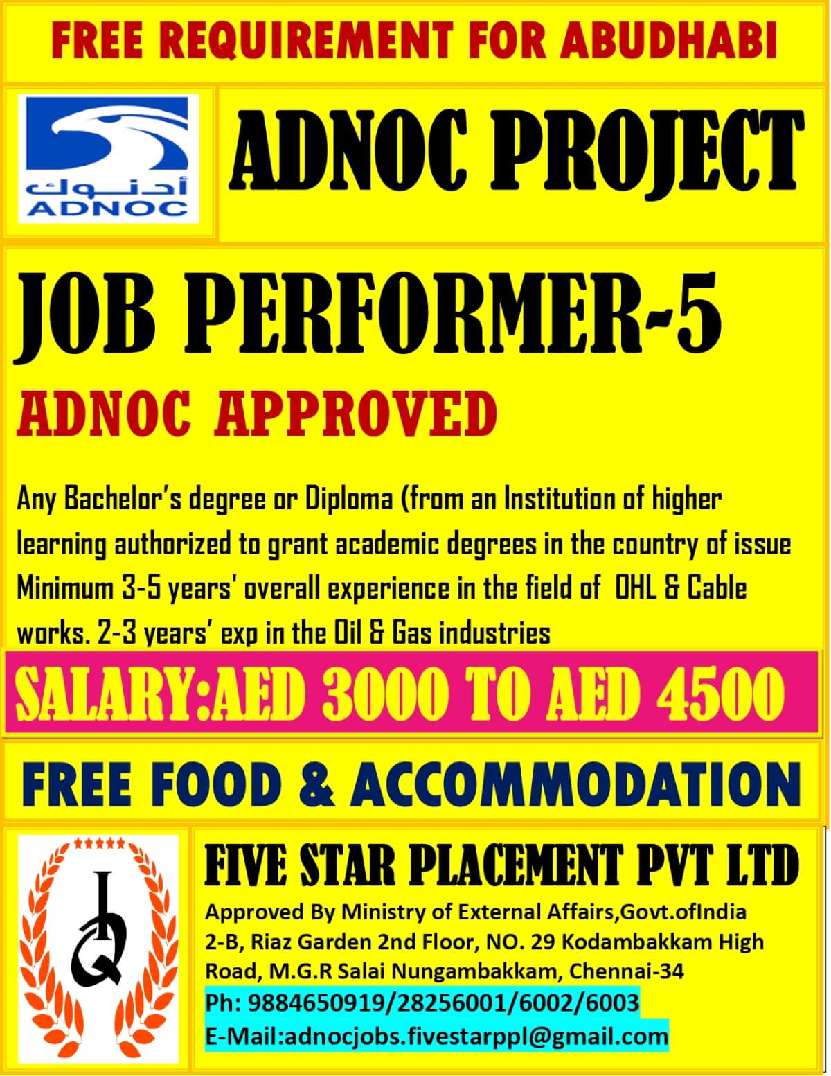 FREE REQUIREMENT FOR ABUDHABI FREE REQUIREMENT FOR ABUDHABI