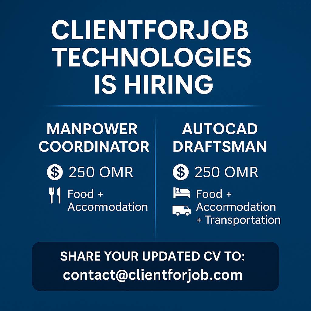 Draftsman and manpower co ordinator