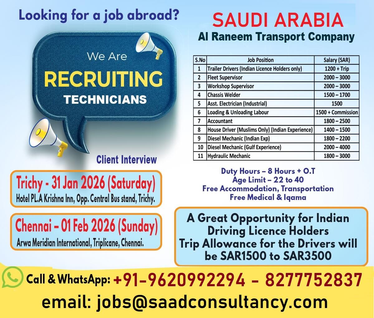client interview for saudi transport company