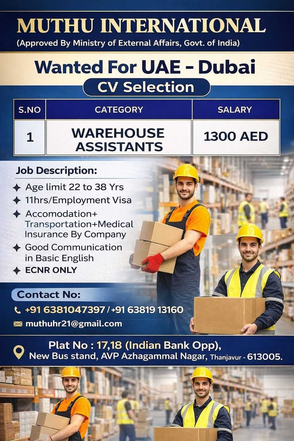 WANTED FOR UAE-DUBAI