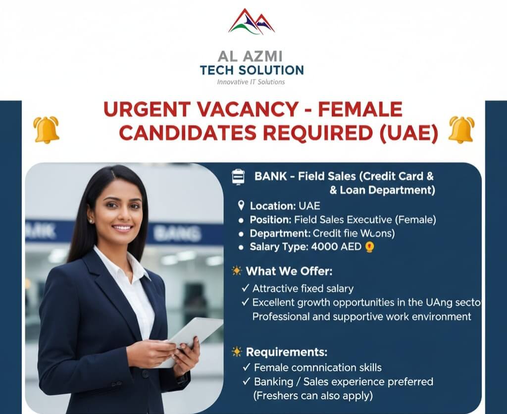 Urgent required for reputed company dubai