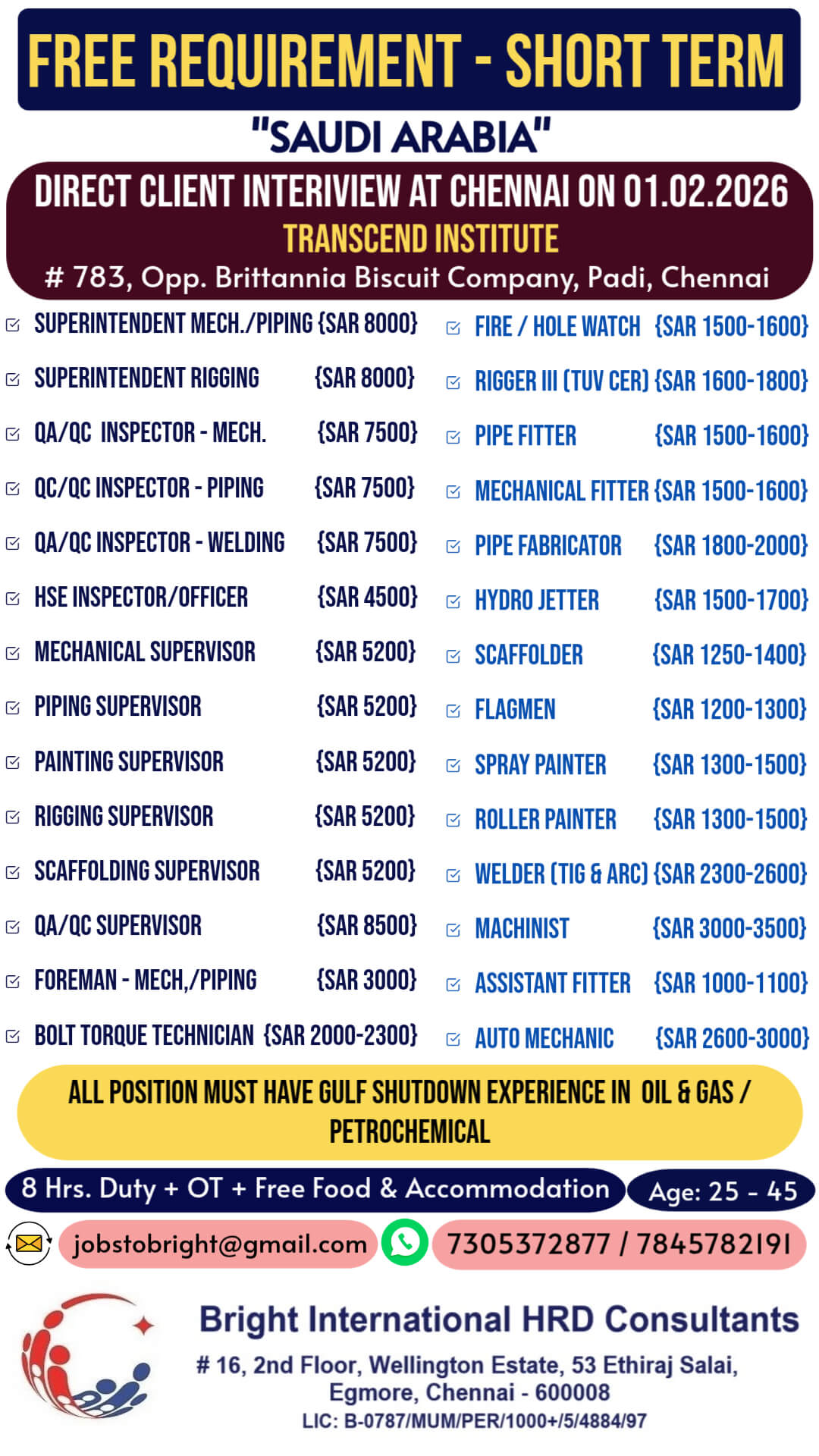 FREE REQUIREMENT - SHUT DOWN FREE REQUIREMENT - SHUT DOWN