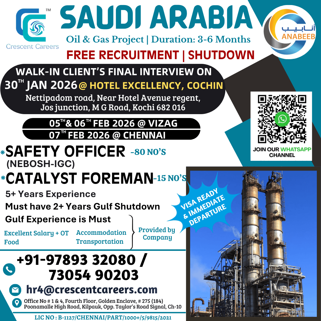 FREE RECRUITMENT - DIRECT CLIENT'S FINAL INTERVIEW ON 30th@COCHIN FREE RECRUITMENT - DIRECT CLIENT'S FINAL INTERVIEW ON 30th@COCHIN