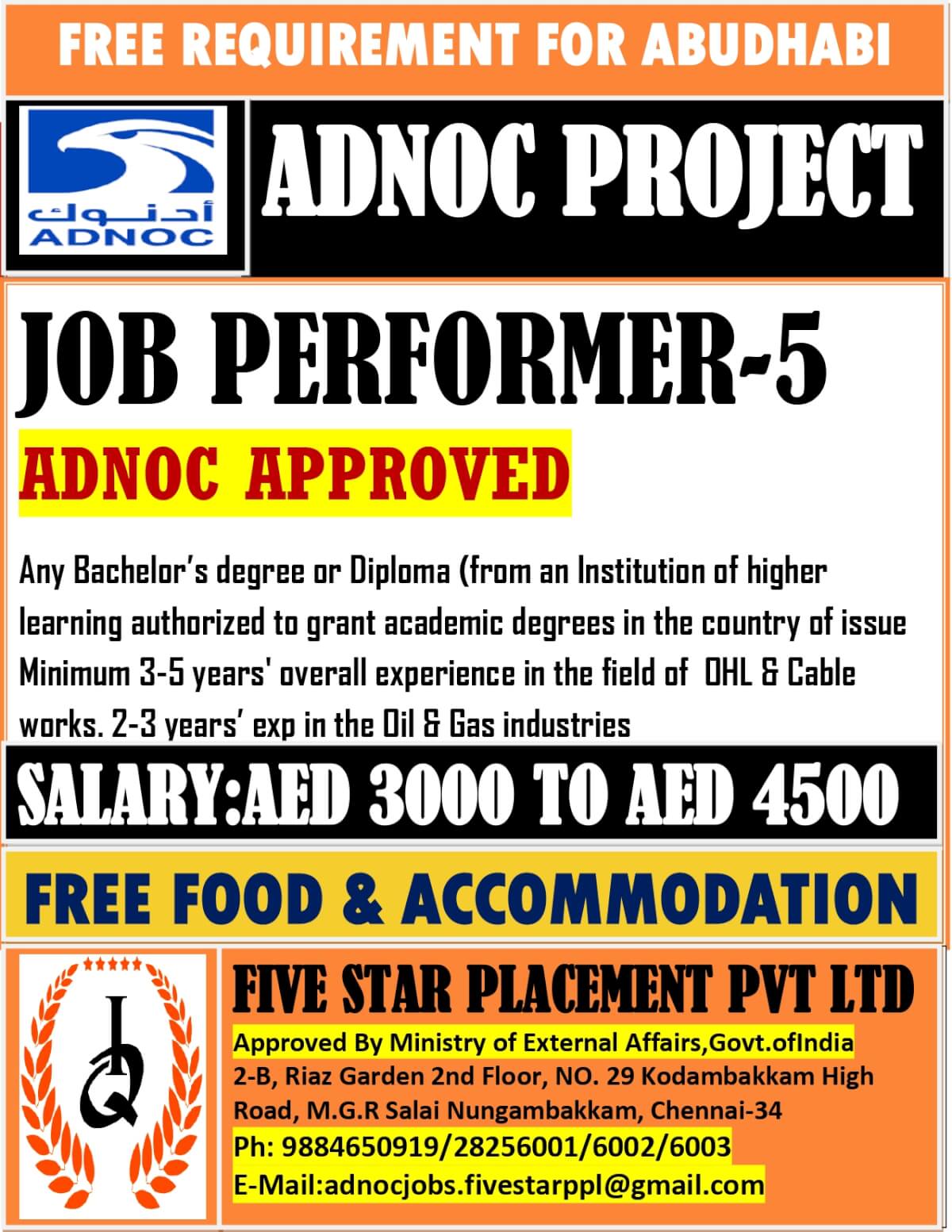 FREE REQUIREMENT FOR ABUDHABI FREE REQUIREMENT FOR ABUDHABI