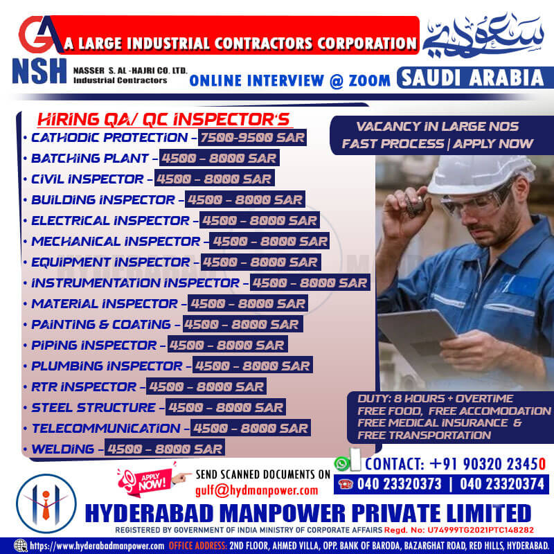 Hiring for Saudi Arabia