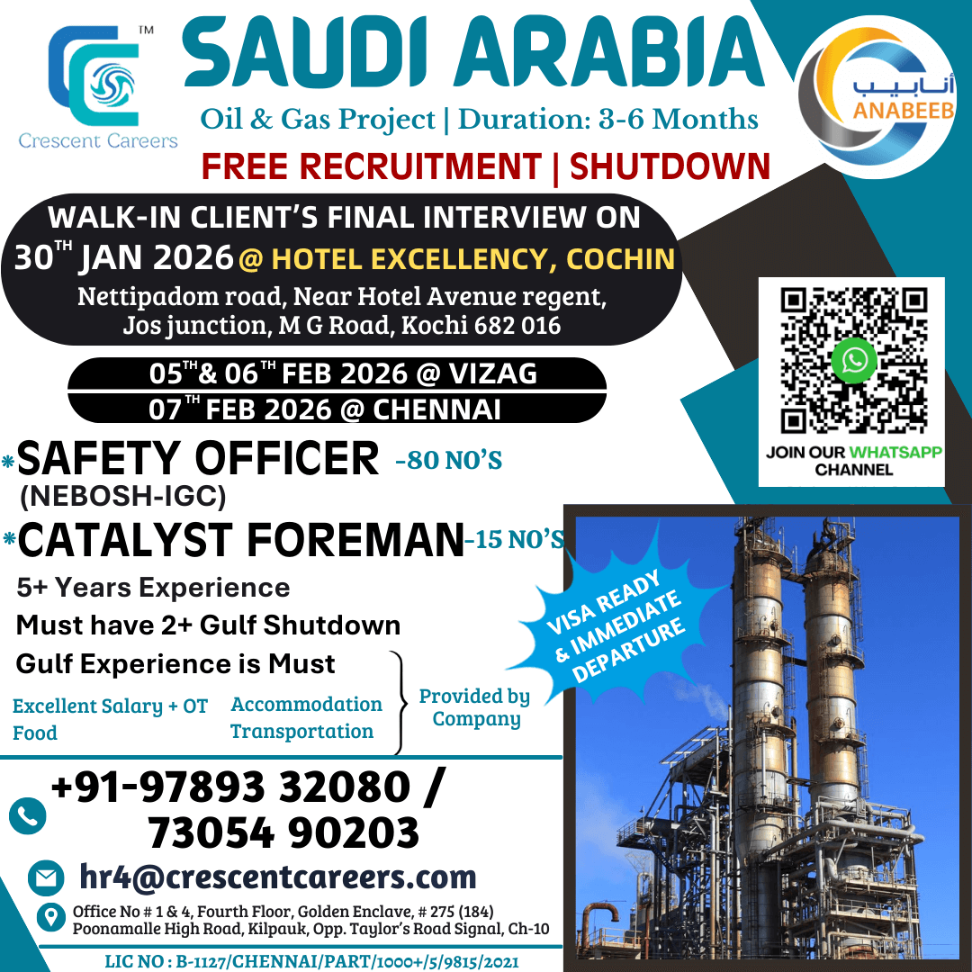 FREE RECRUITMENT - DIRECT CLIENT'S FINAL INTERVIEW ON 30th@COCHIN