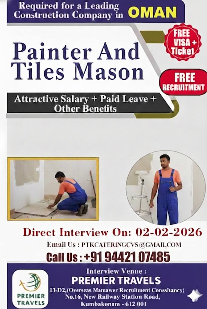 URGENTLY REQUIRED FOR PAINTER