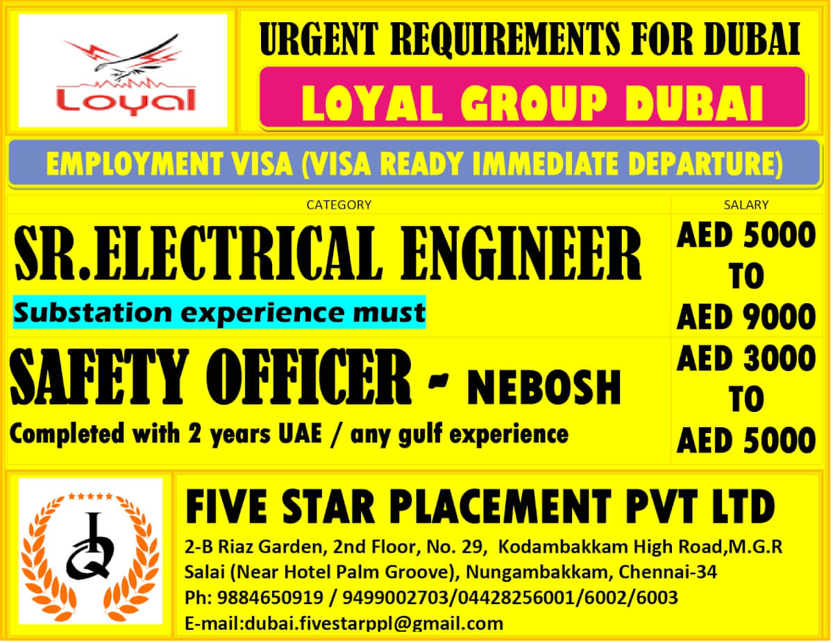 FREE REQUIREMENTS FOR DUBAI