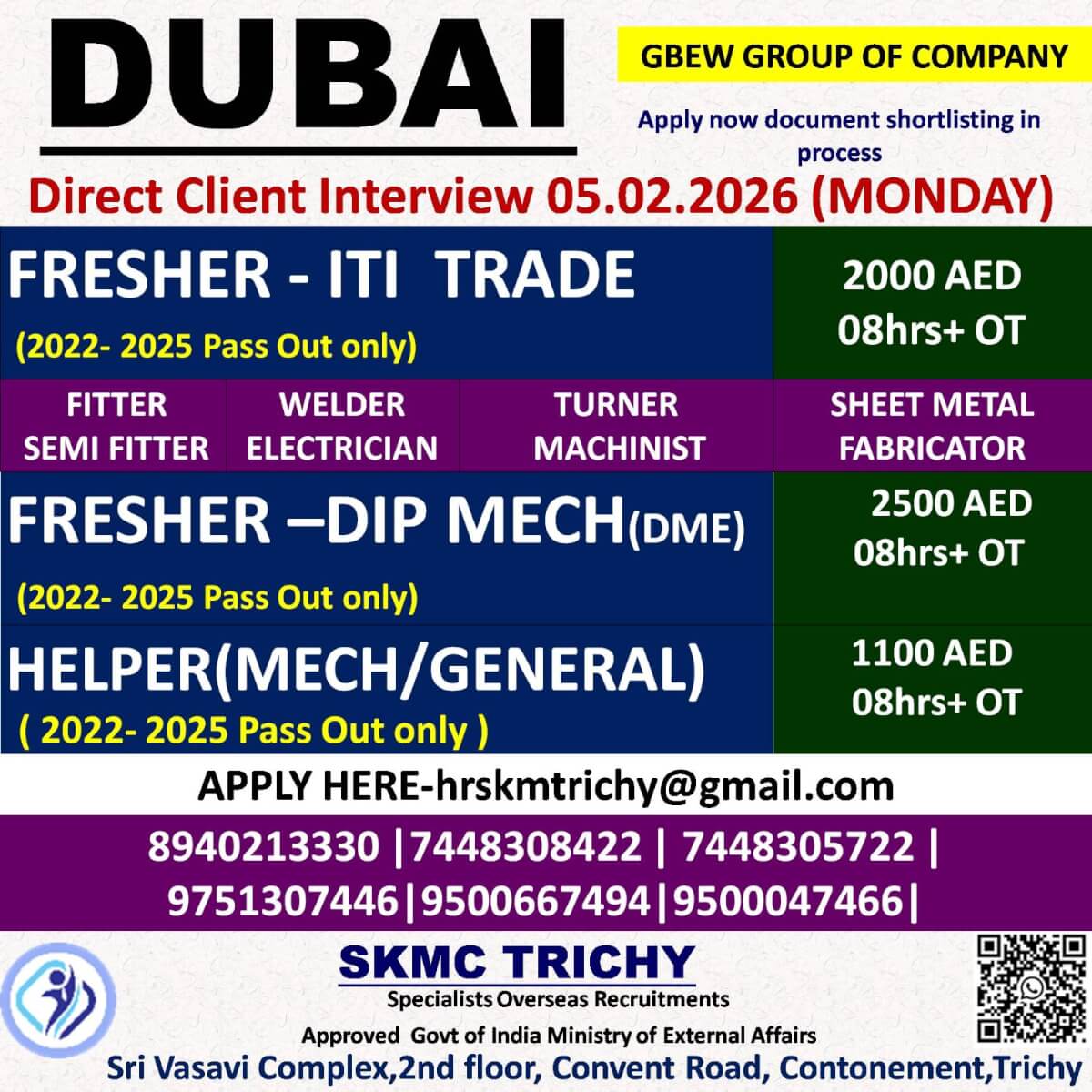 DUBAI-GALADARI-DIRECT CLIENT INTERVIEW-05.02.2026(MONDAY)