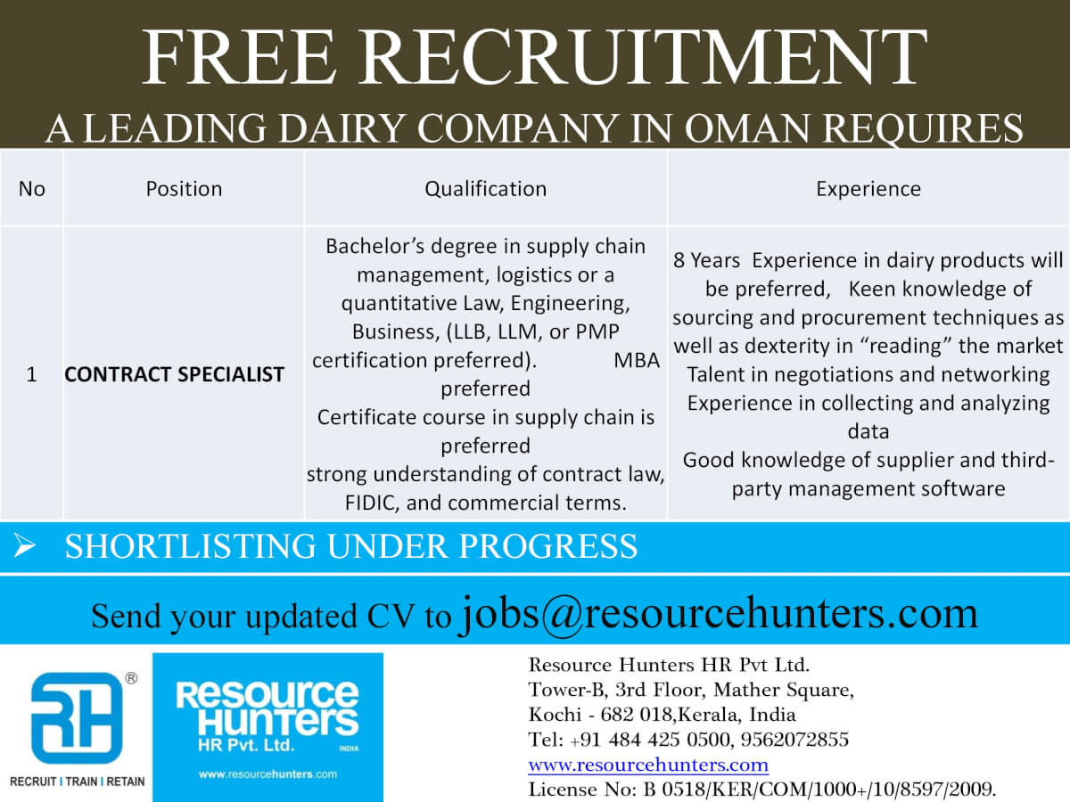 CONTRACT SPECIALIST CONTRACT SPECIALIST