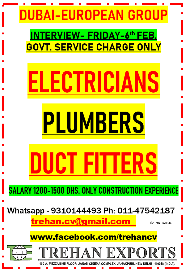 ELECTRICIANS PLUMBERS PIPE FITTERS
