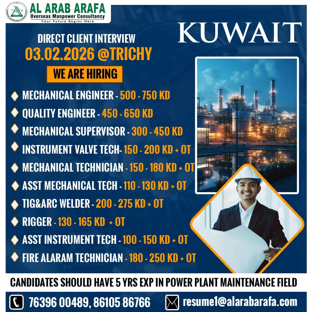 DIRECT CLIENT INTERIVEW ON 03.0.2026 @ TRICHY