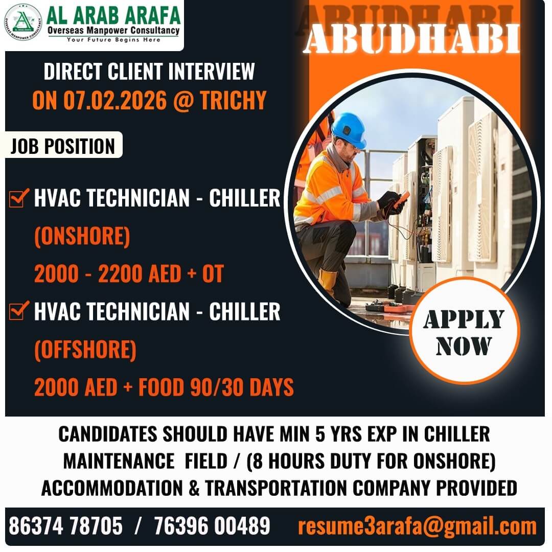 DIRECT CLIENT INTERVIEW ON 07.02.2026 @ TRICHY DIRECT CLIENT INTERVIEW ON 07.02.2026 @ TRICHY