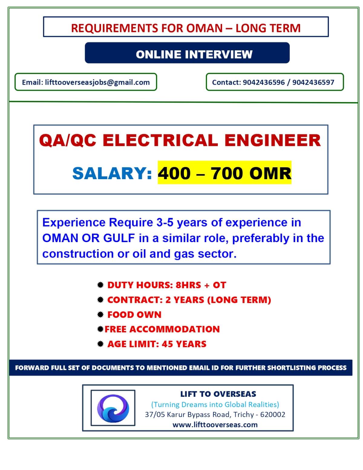 QAQC ELECTRICAL ENGINEER QAQC ELECTRICAL ENGINEER