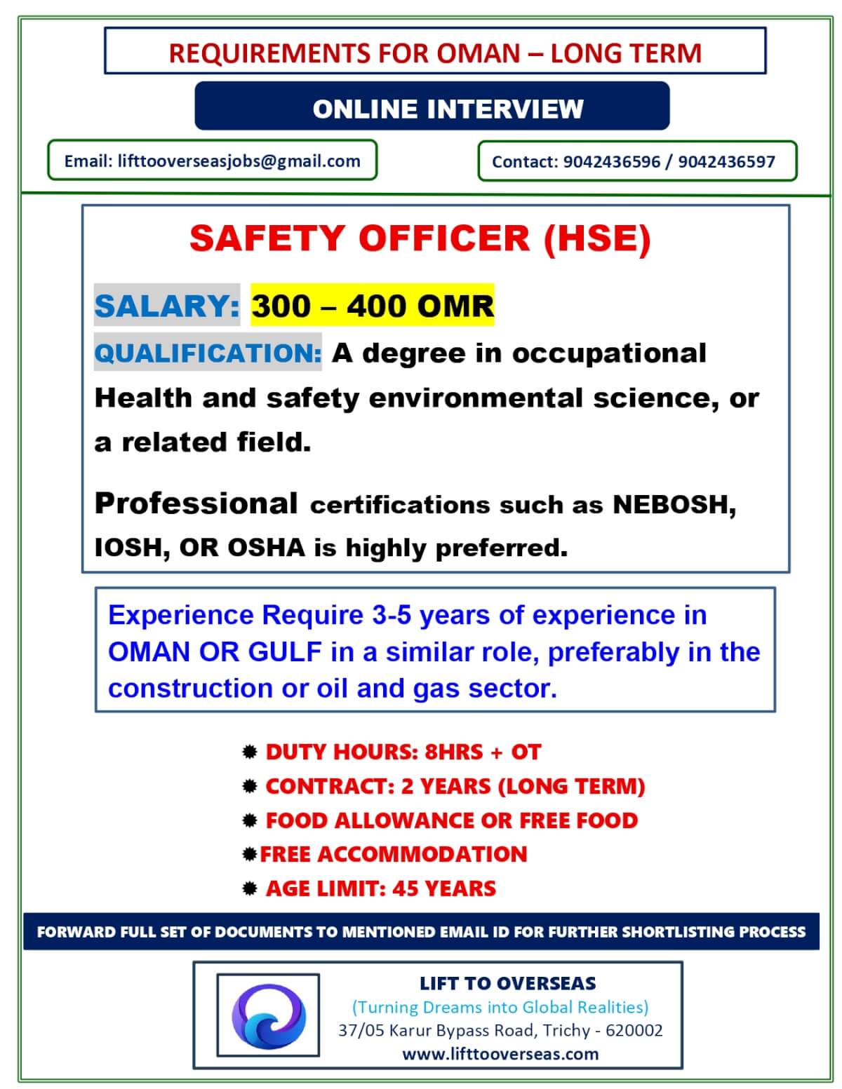 HSE OFFICER HSE OFFICER