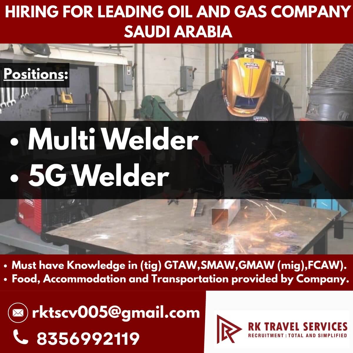 HIRING FOR LEADING OIL AND GAS COMPANY SAUDI ARABIA