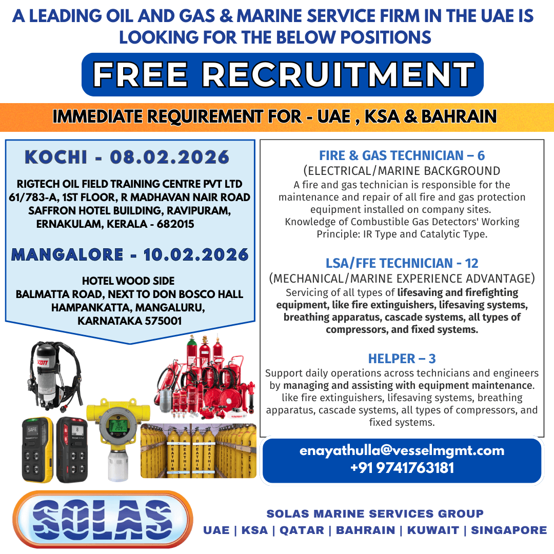 Fire Fighting Technician , Fire and Gas Technician