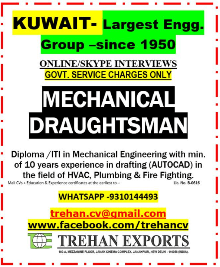 MECHANICAL DRAUGHTSMEN MECHANICAL DRAUGHTSMEN