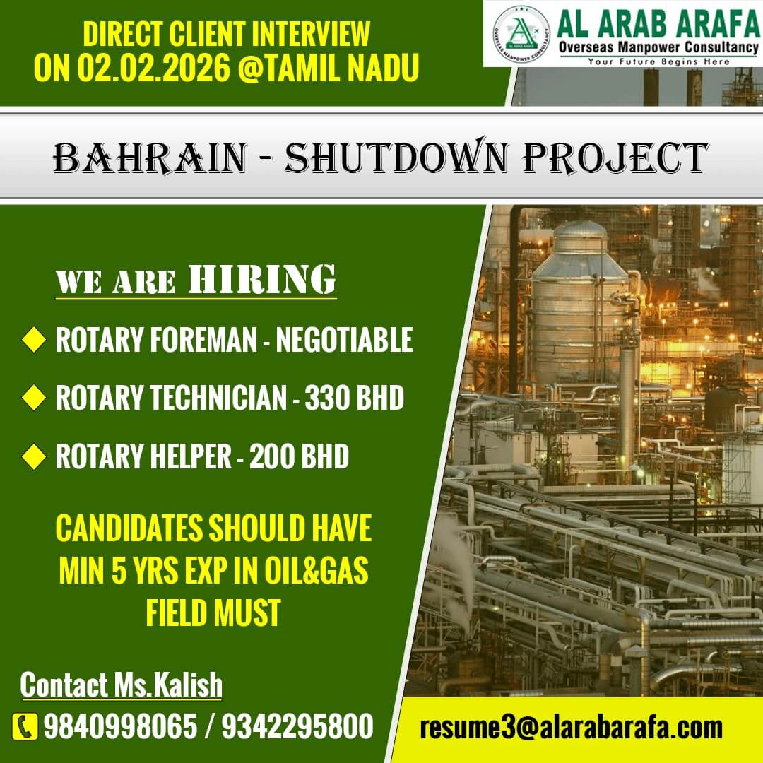 DIRECT CLIENT INTERVIEW ON 02.02.2026 @ TRICHY DIRECT CLIENT INTERVIEW ON 02.02.2026 @ TRICHY