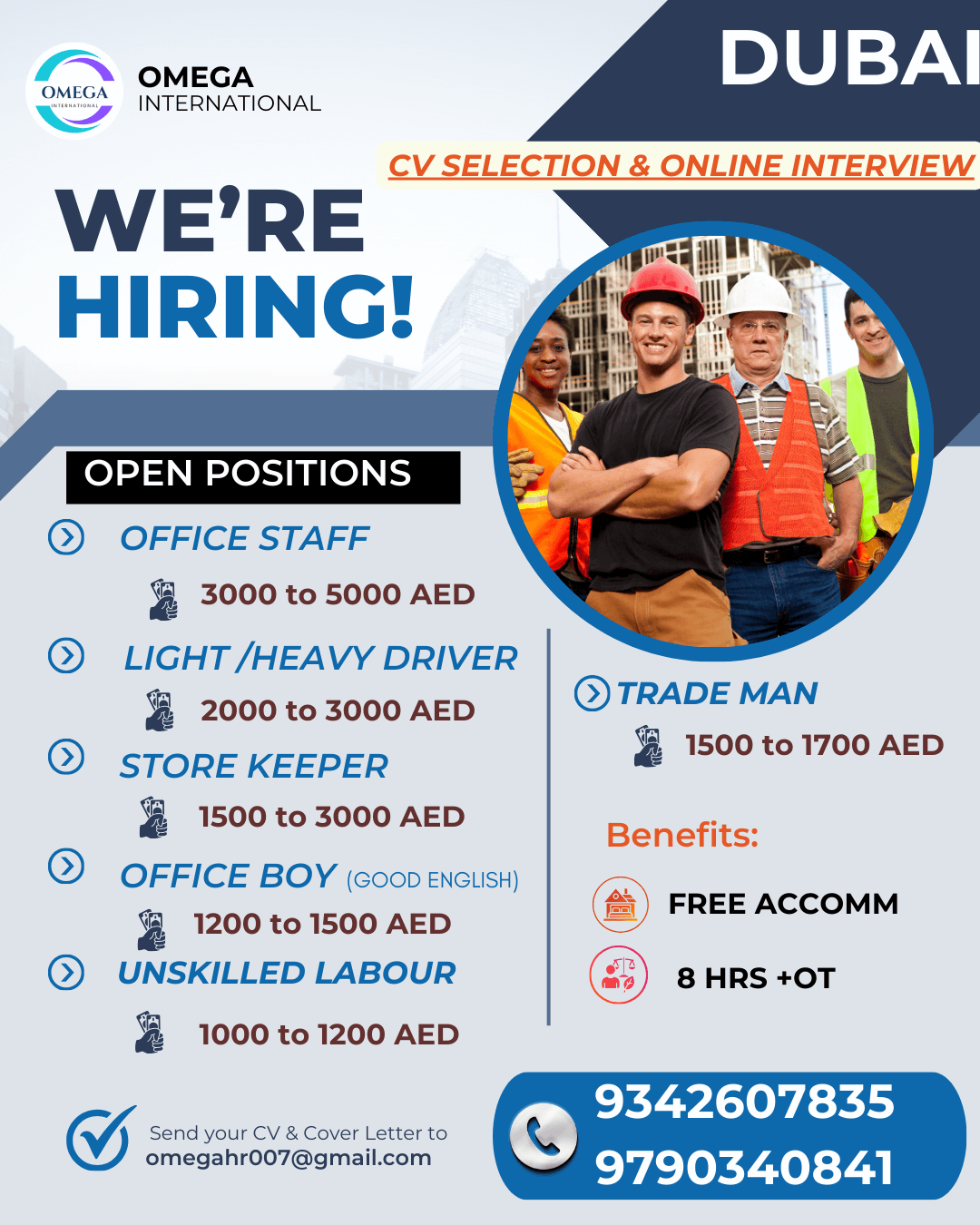 VACANCY FOR DUABI VACANCY FOR DUABI