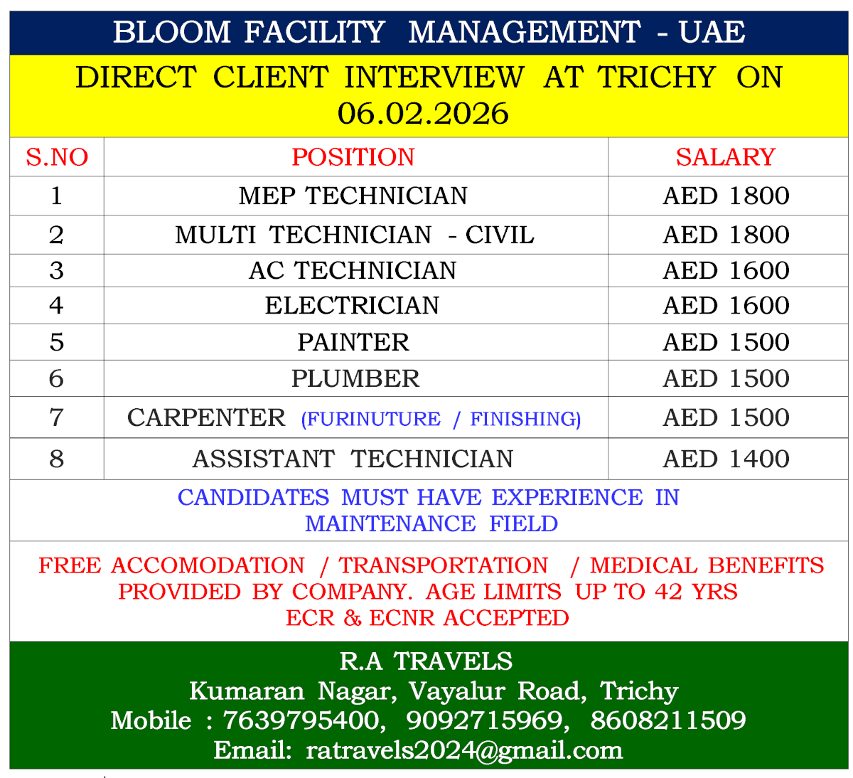 BLOOM FACILITY MANAGEMENT - UAE BLOOM FACILITY MANAGEMENT - UAE