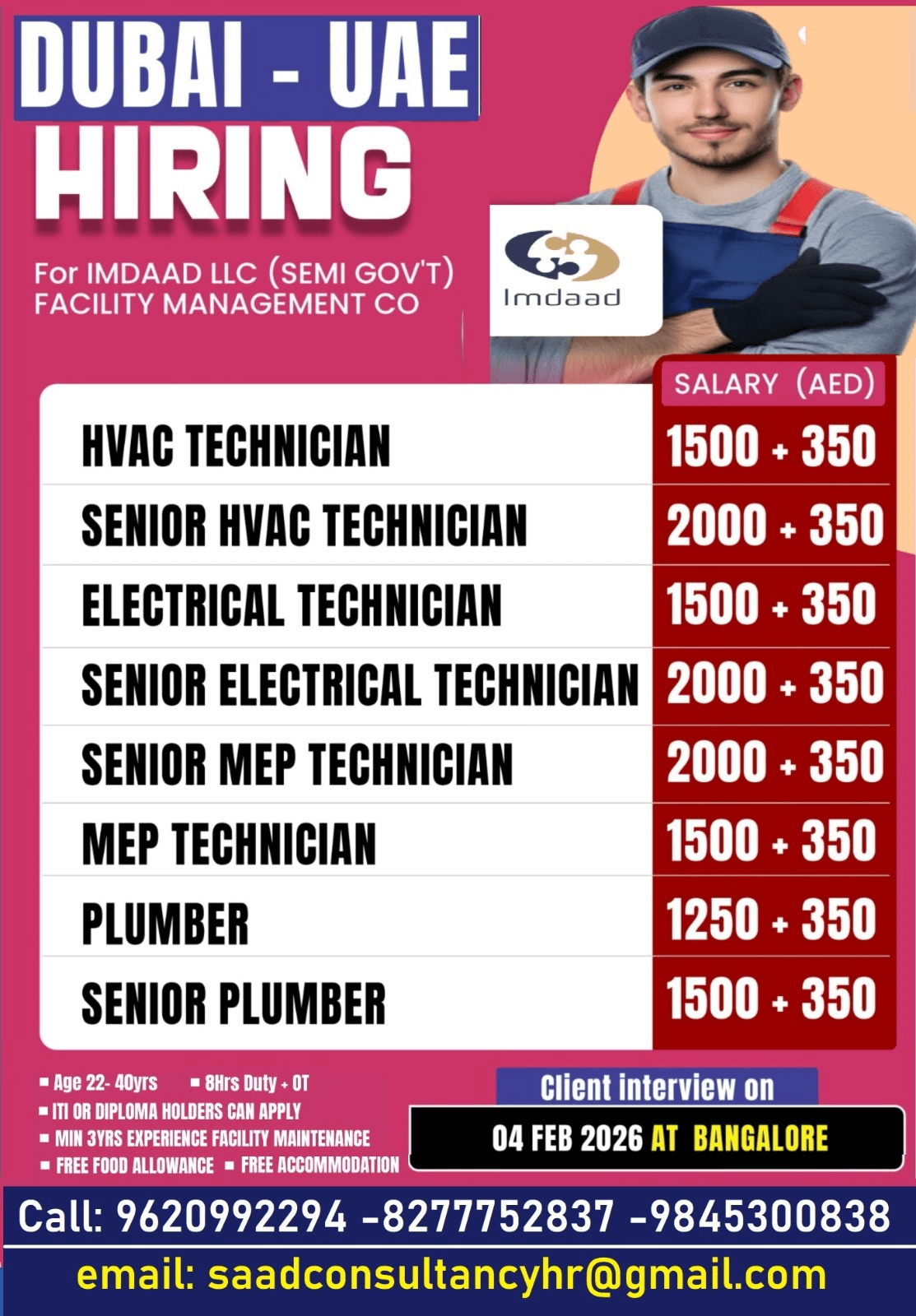 Hiring for Imdaad Hiring for Imdaad