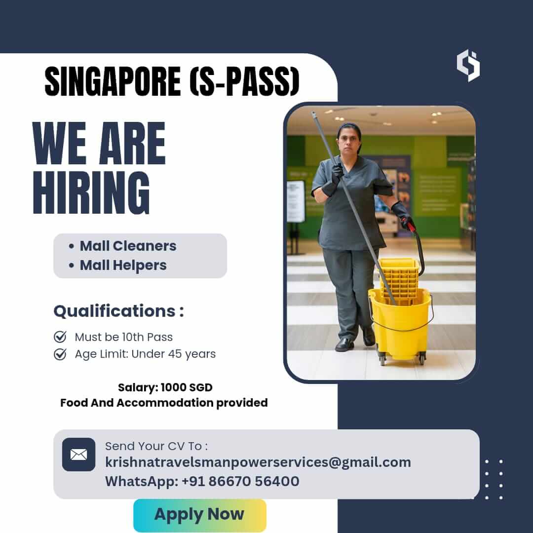 HIRING FOR SINGAPORE - MALL WORKERS