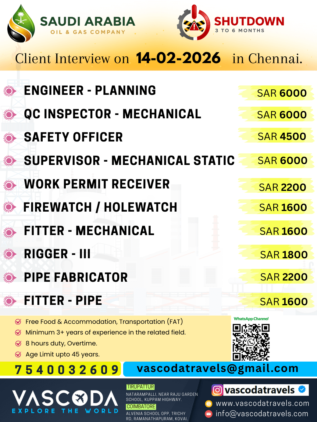 SAUDI ARABIA- SHUTDOWN PROJECT