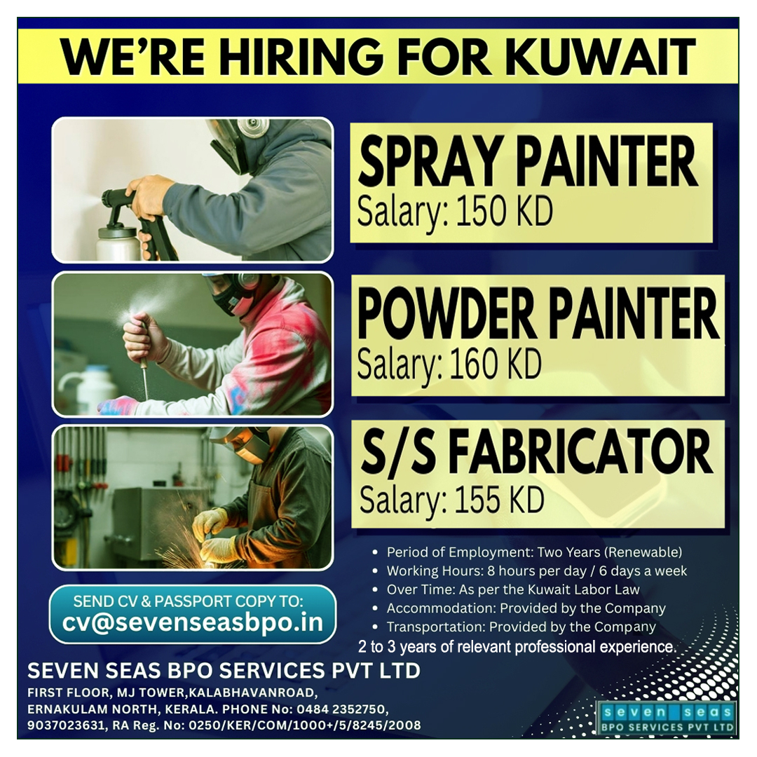 Urgent vacancy in Kuwait