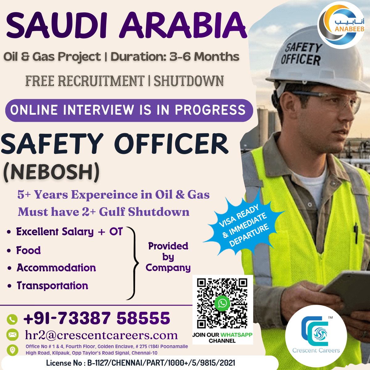 FREE RECRUITMENT - SAFETY OFFICER