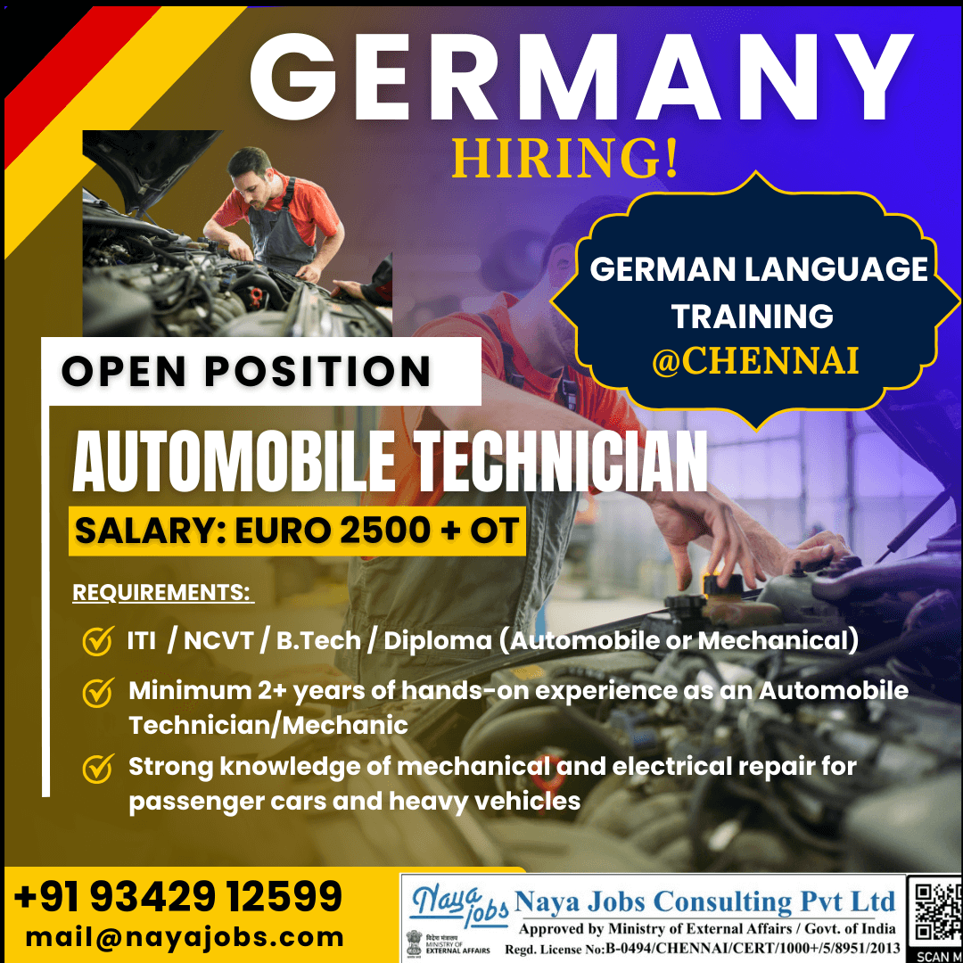 Automobile Technician (Auto Mechanic / Auto Electrician)