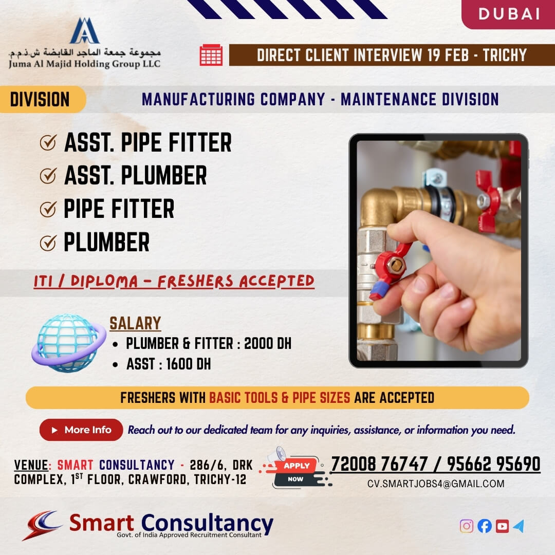 Freshers accepted for Dubai jobs! Start your Gulf career today!
