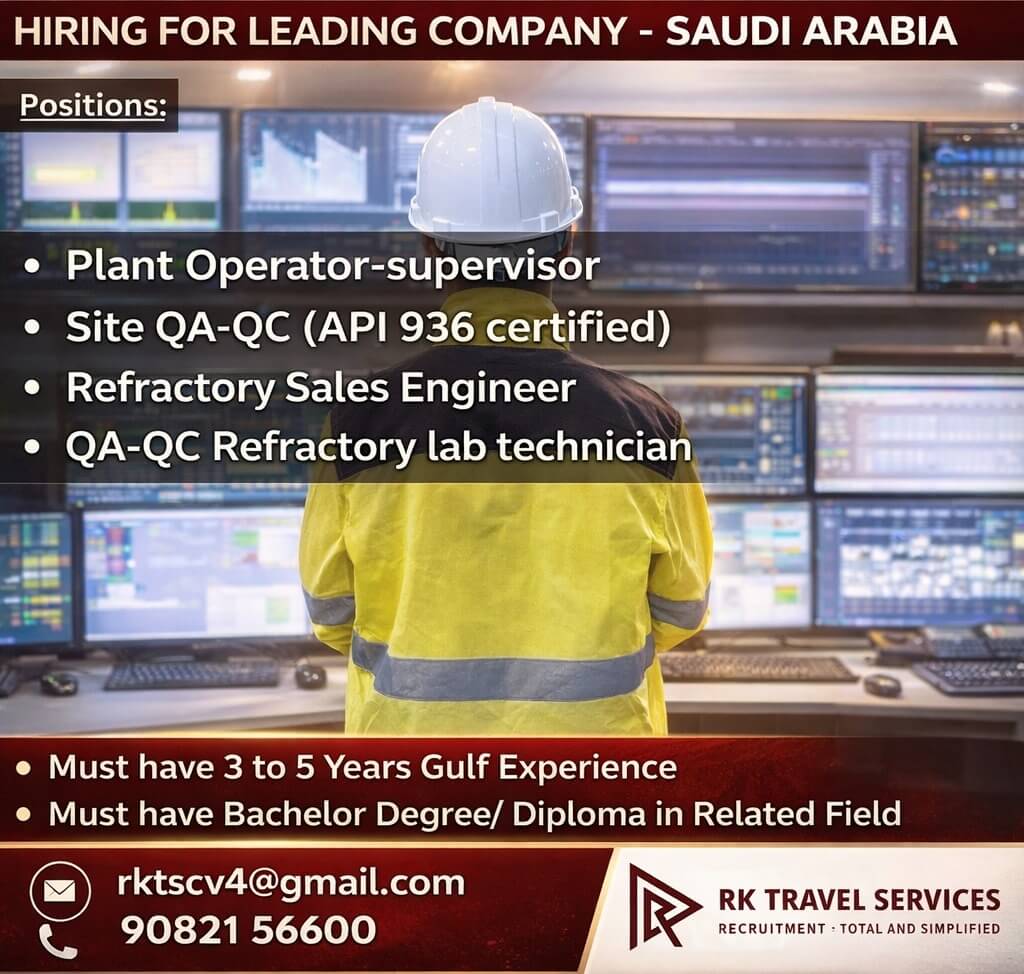 hiring for Leading Company - Saudi Arabia