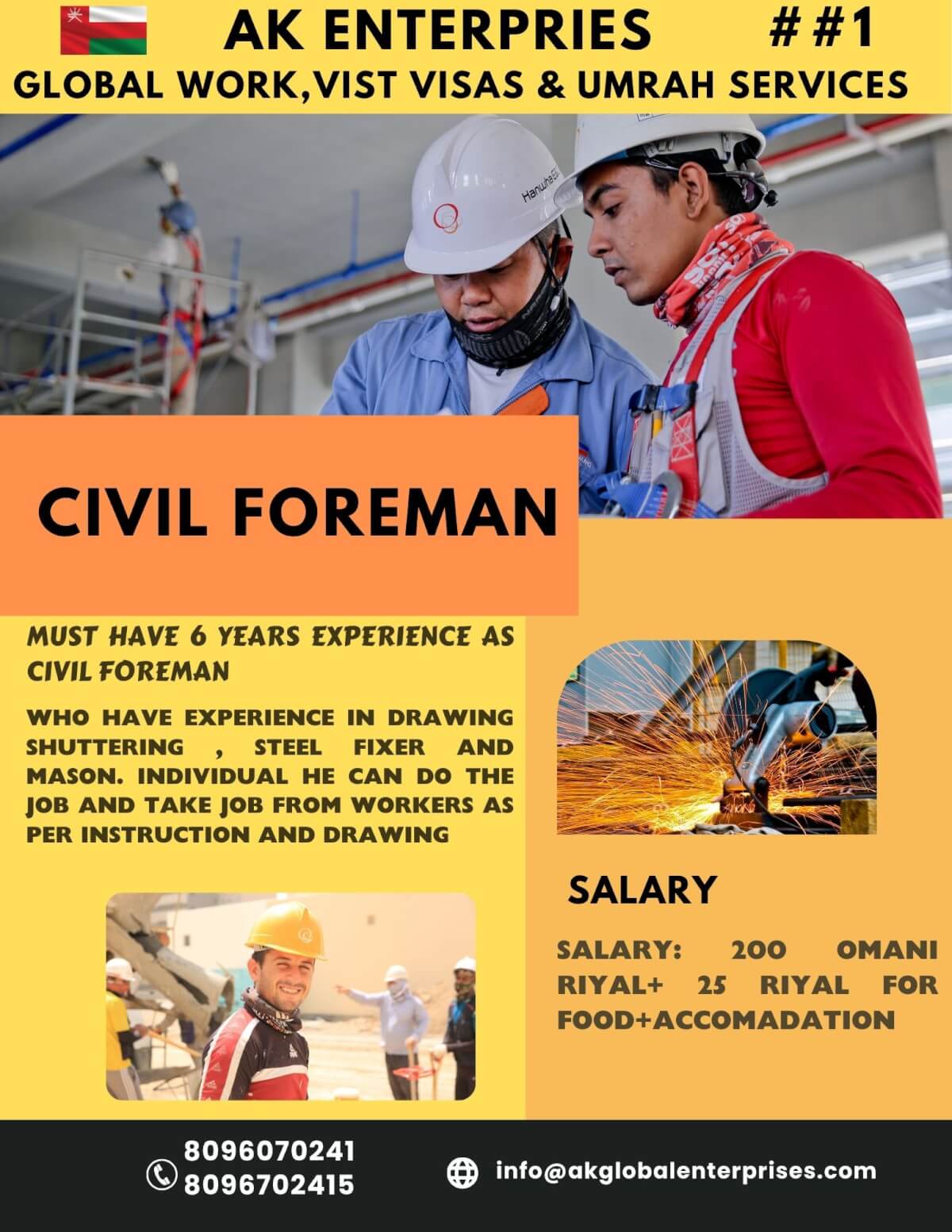 OMAN  CIVIL FOREMAN