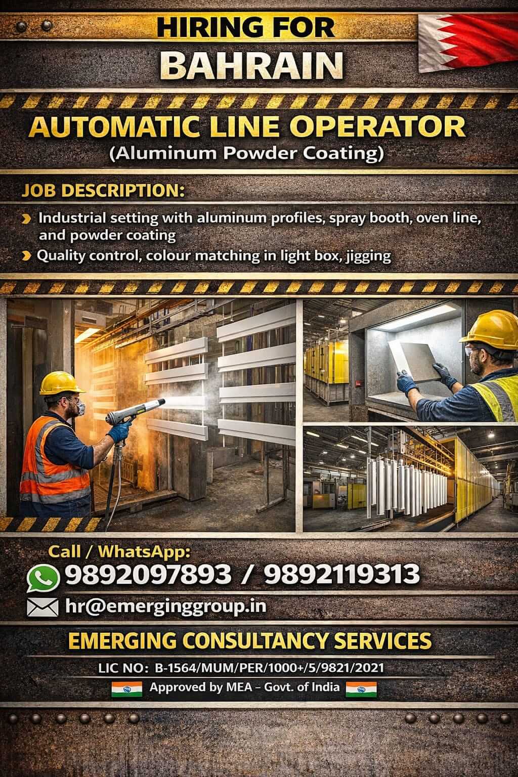 URGENTLY REQUIRED FOR BAHRAIN