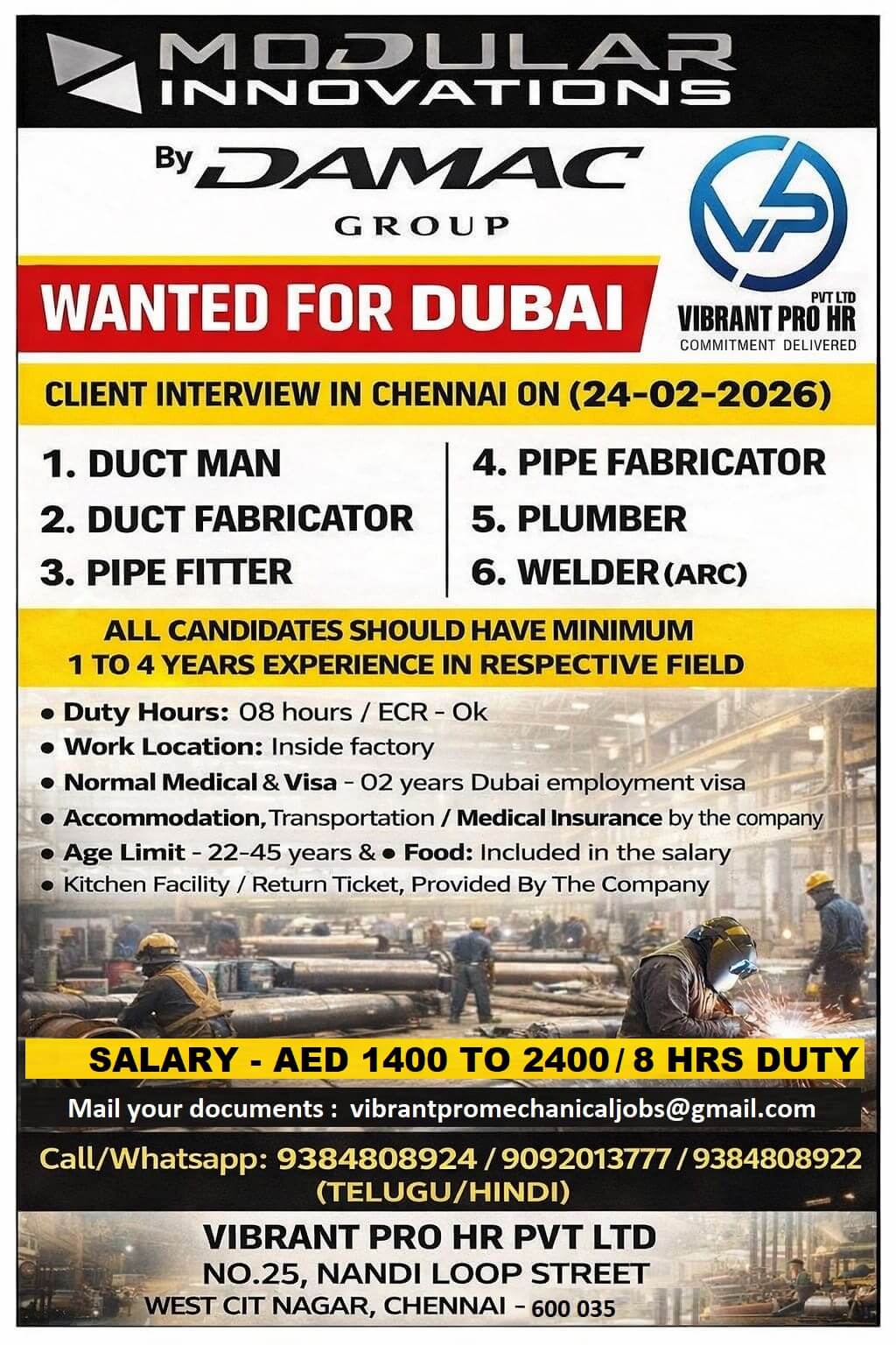 CIIENT INTERVIEW IN CHENNAI ON 24-02-2026