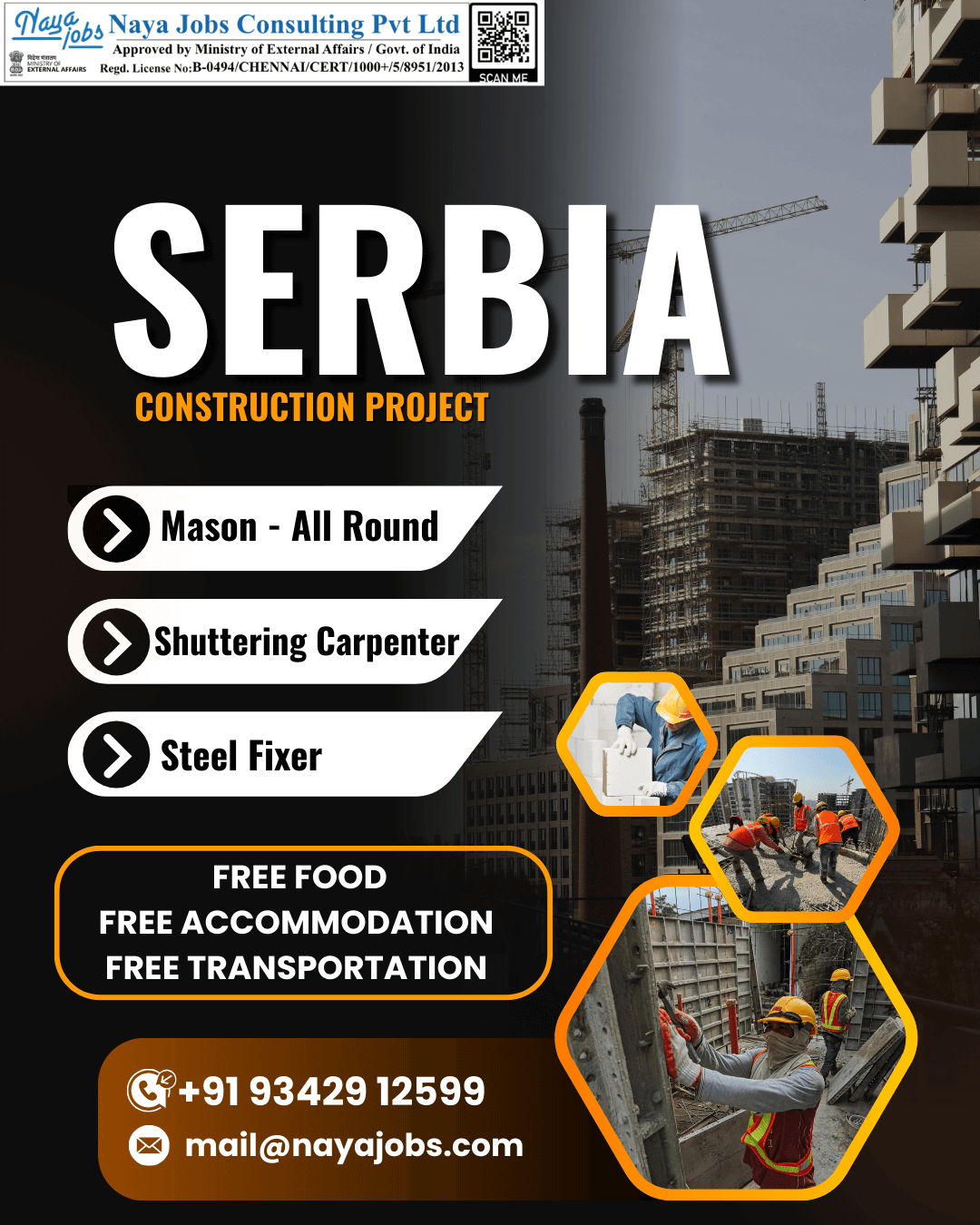 Urgent Hiring Construction Workers Jobs in Serbia | Europe Jobs