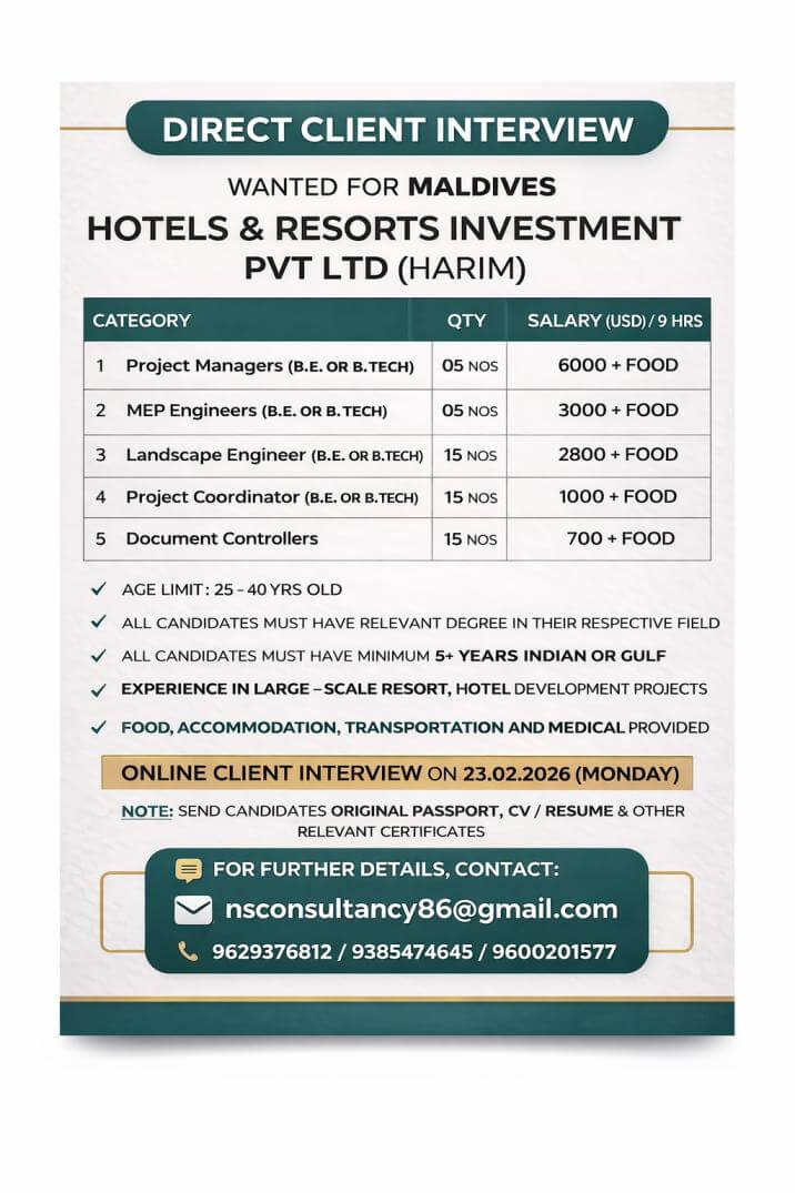 MEP Engineer – Dubai UAE