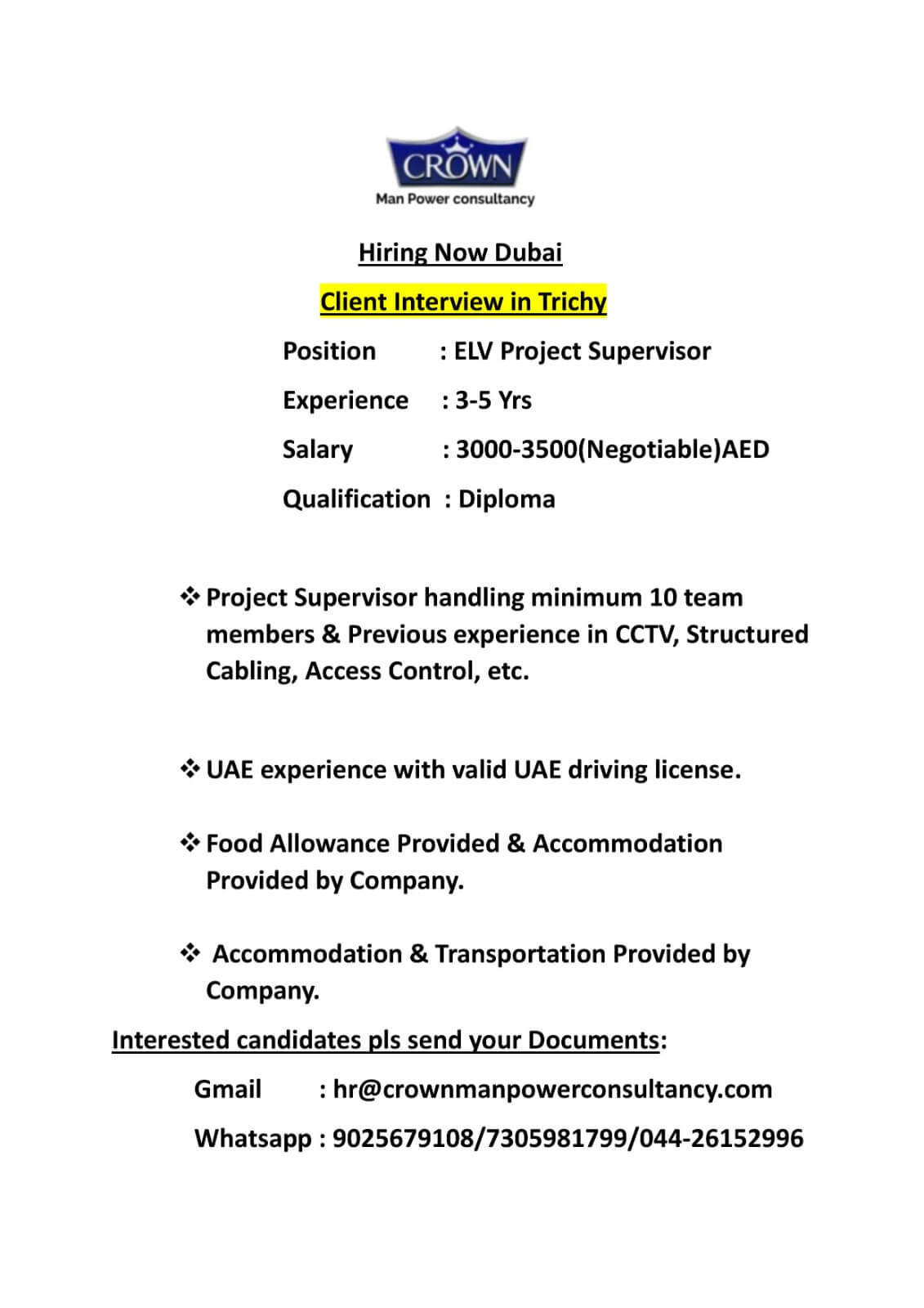 Hiring Now Dubai