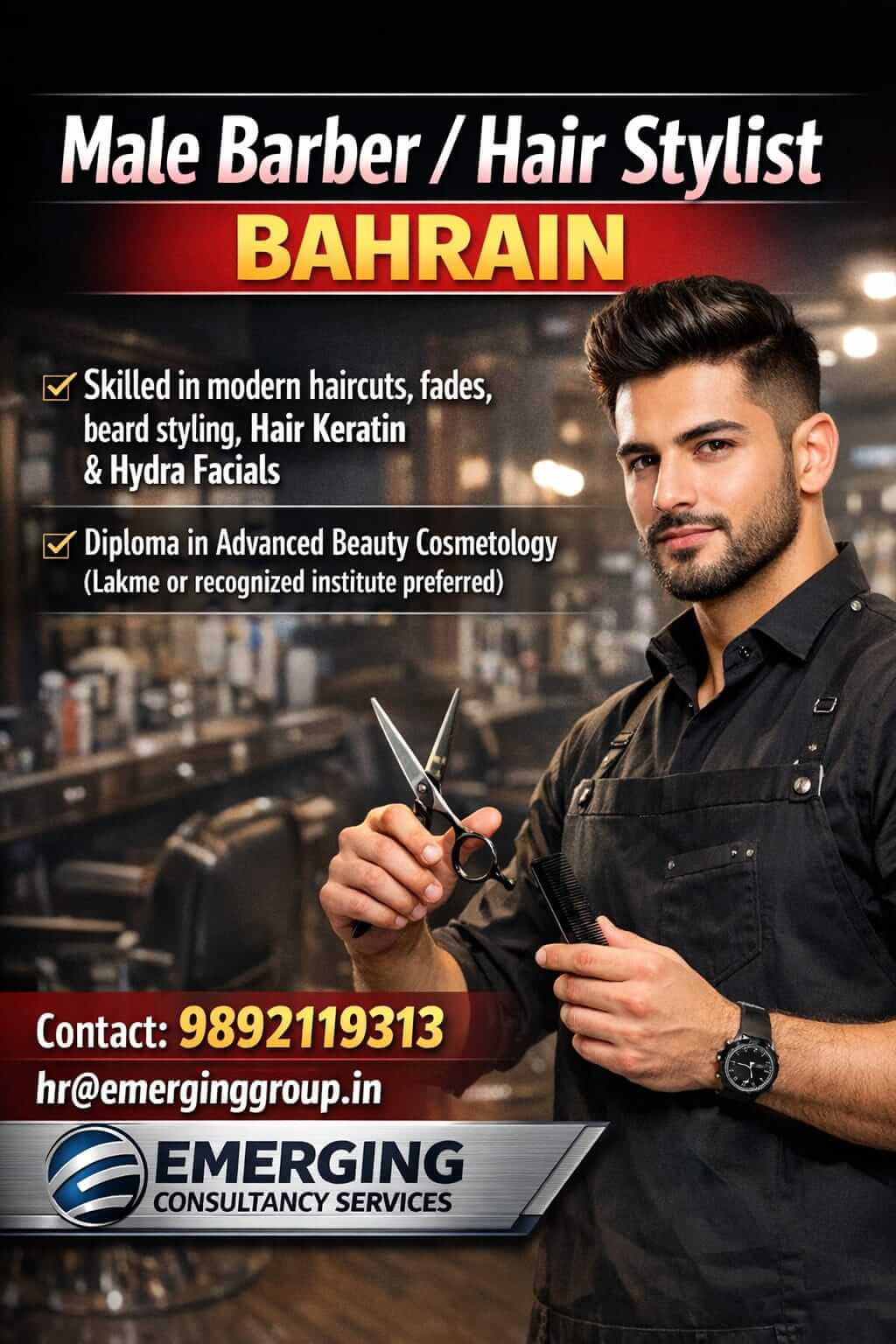 URGENTLY REQUIRED FOR BAHRAIN